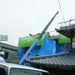 施工事例　瓦工事　瓦降ろし作業03